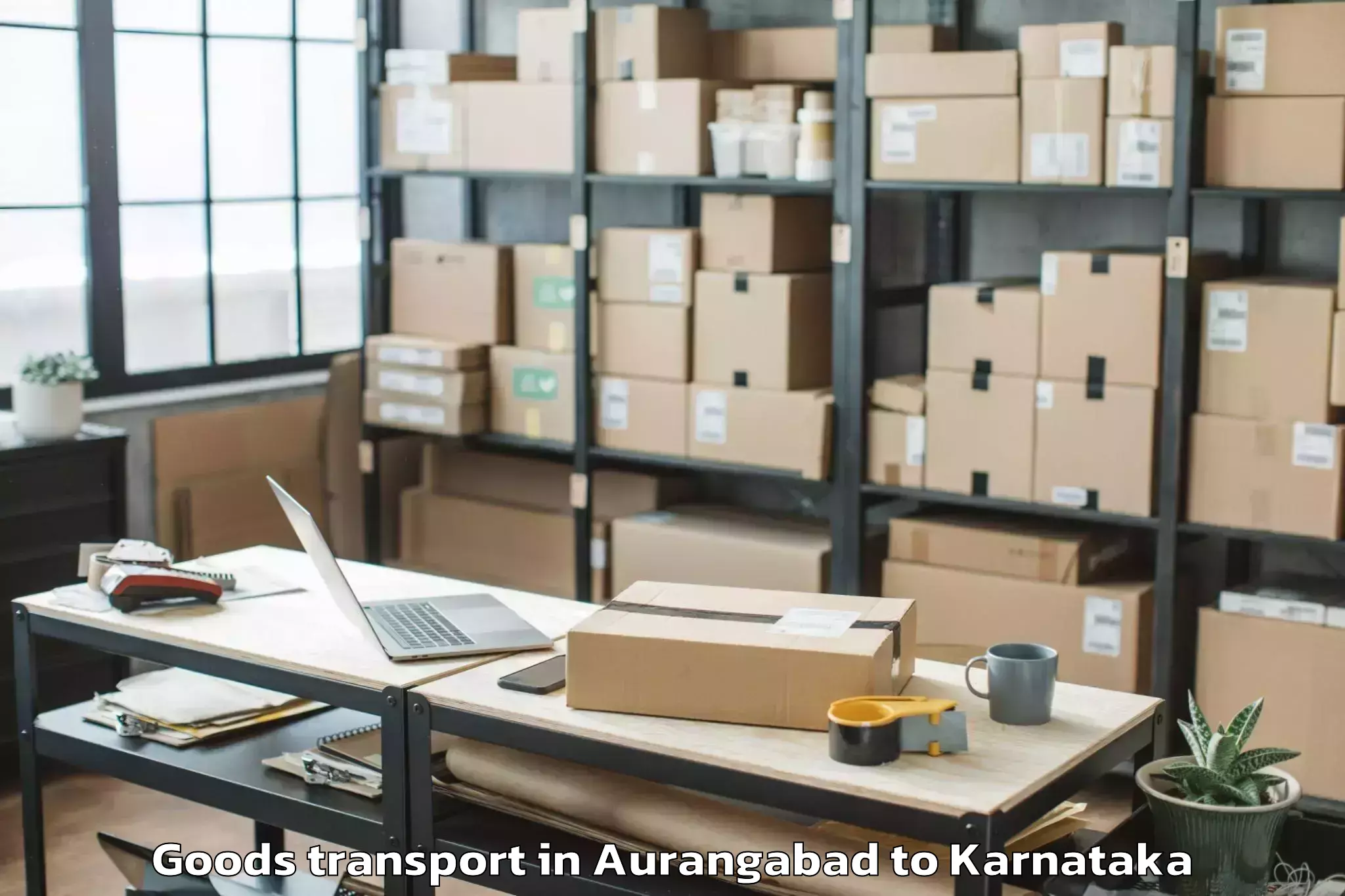 Affordable Aurangabad to Manvi Goods Transport